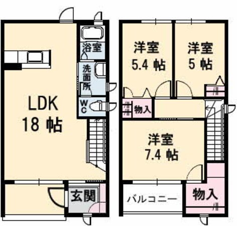 メゾン・ブランシェの物件間取画像